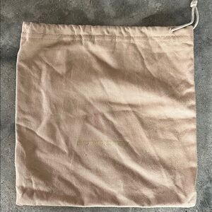 Authentic Burberry Beige Drawstring Garment Dust Bag